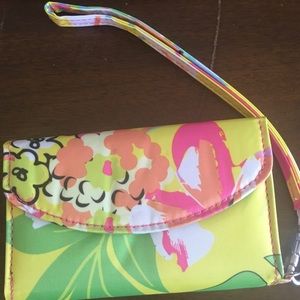 All For Color Floral Wristlet/Phone Case
